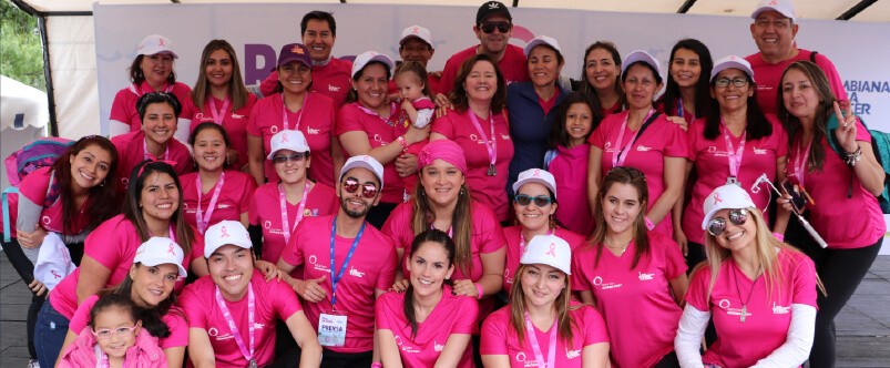 Camiseta de mujer Yoga por el cáncer